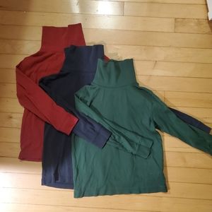 Boys LLBean turtlenecks sz5-6